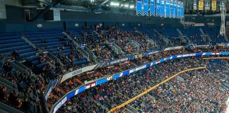 The Key Bank Center hosts the 2019 Frozen Four (Omar Phillips)