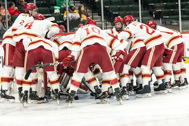 2019 March 23 Denver and Colorado College meet in the 3rd place game of the NCHC  Frozen Face Off at the Xcel Energy Center in St. Paul, MN (Bradley K. Olson)