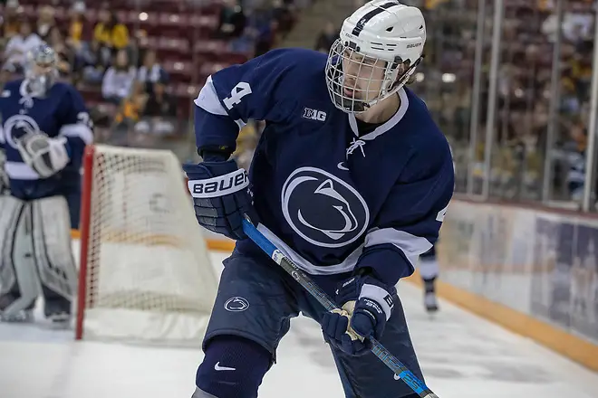 4 Jan 19: The University of Minnesota Golden Gophers host the Penn State University Nittany Lions in B1G matchup at 3M at Mariucci Arena in Minneapolis, MN (Jim Rosvold)