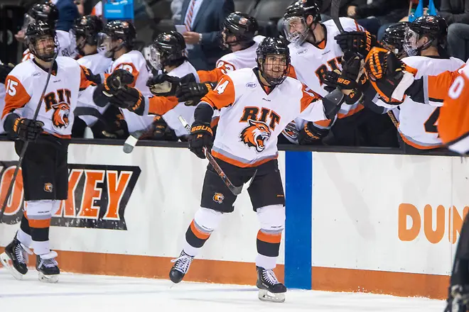 Photo By: 2018 Omar Phillips Jake Hamacher (14 - RIT) (2018 Omar Phillips)