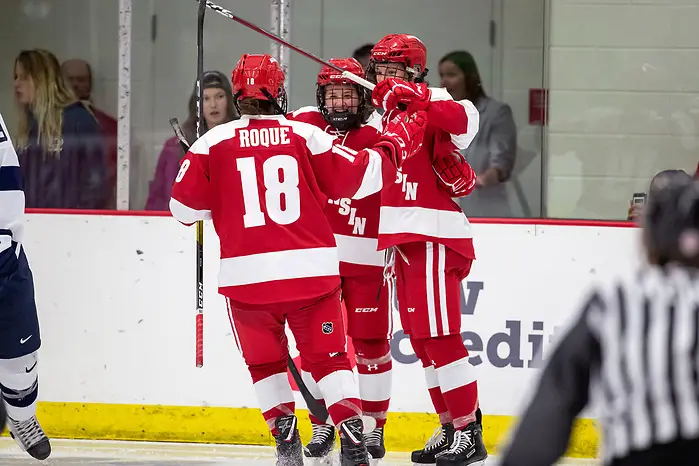 Penn State Wisconsin Women's Hockey Wisconsin Badgers XXXX during an NCAA college women’s hockey game against the Penn State Nittany Lions Friday, Oct. 4, 2019, in Madison, Wis. The Badgers won 7-0. (Photo by David Stluka/Wisconsin Athletic Communications) (David Stluka)