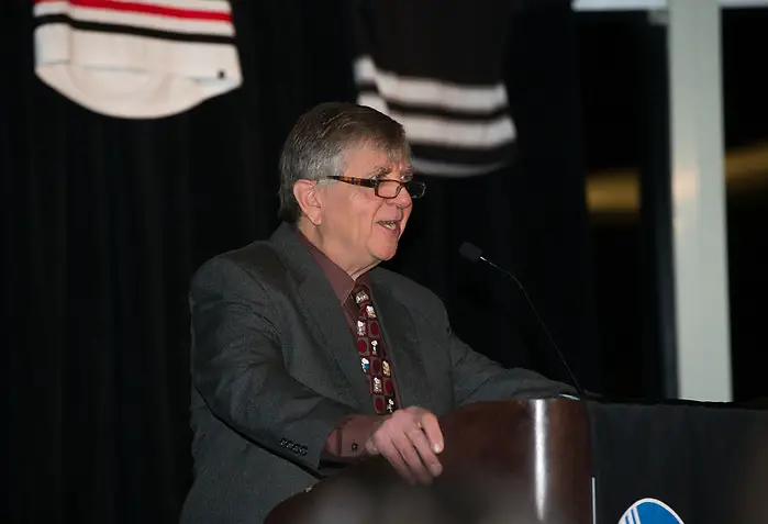 BOSTON, MA - MARCH 15: The 2018 Hockey East Men's Championship Banquet at the Royal Sonesta Boston Hotel on March 15, 2018 in Cambridge, Massachusetts. (Photo by Rich Gagnon) (Rich Gagnon/Hockey East Association)
