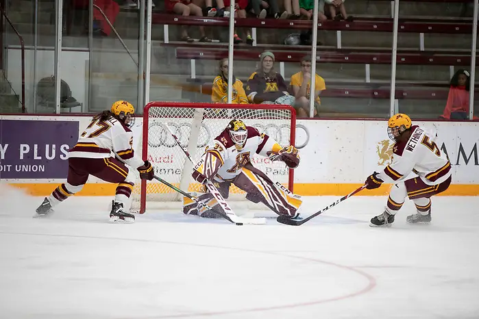 22 Sep 19:  The University of Minnesota Golden Gophers host the Minnesota Whitecaps in an exhibition matchup at Ridder Arena in Minneapolis, MN. (Jim Rosvold/University of Minnesota) (Jim Rosvold/University of Minnesota)
