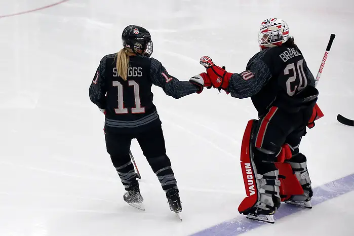 Ohio State plays Minnesota at the Ohio State Ice Rink on Friday, October 25, 2019 in Columbus, Ohio. (Kirk Irwin)