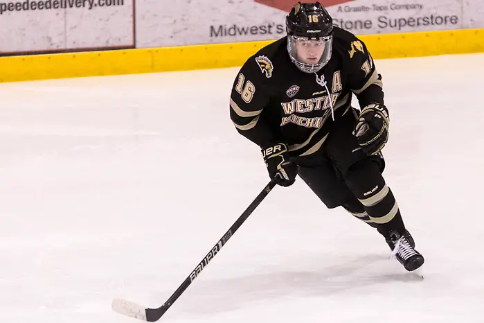 Hugh McGing (Western Michigan-16) Hugh McGing (Western Michigan-16) 2019 January 12 University of North Dakota hosts Colorado College in a NCHC matchup at the Ralph Engelstad Arena in Grand Forks, ND (Bradley K. Olson)