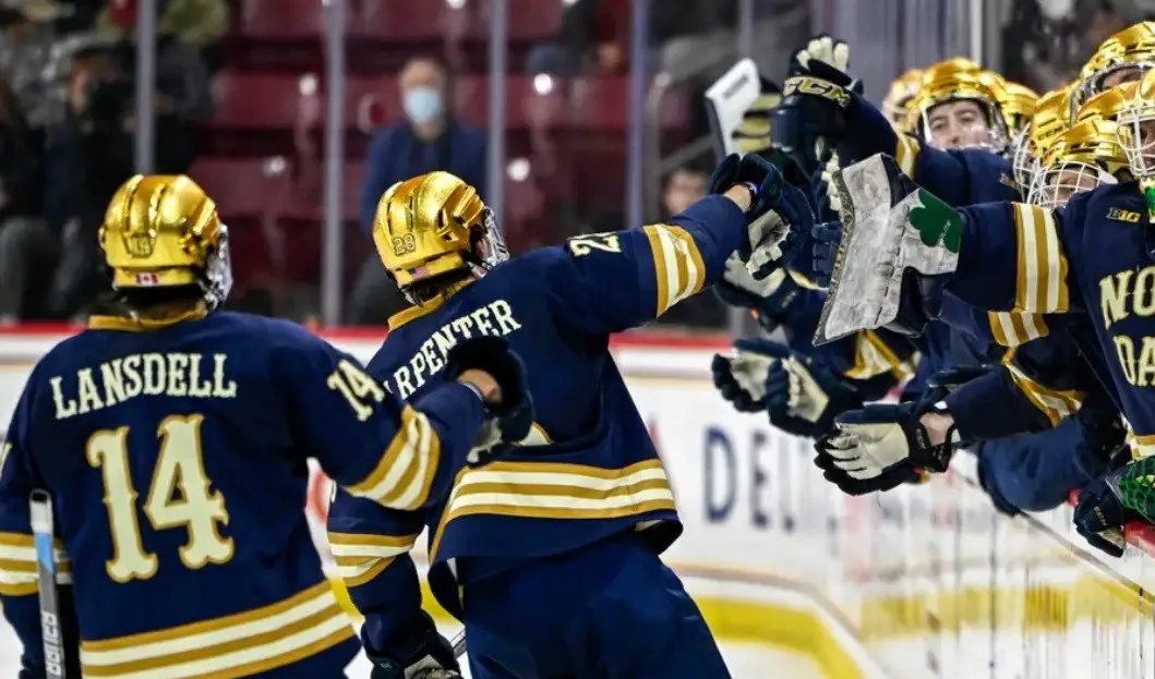 Men's Hockey hosts Notre Dame in annual Brick City game at Blue