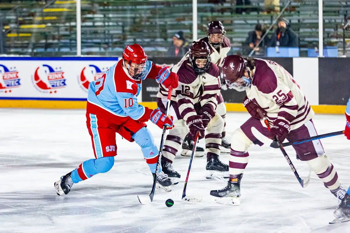 D-III West Hockey Weekend Wrap-up: Johnnies menang di Hockey Day di film thriller Minnesota – College Hockey